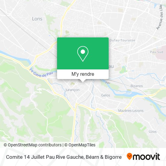 Comite 14 Juillet Pau Rive Gauche plan