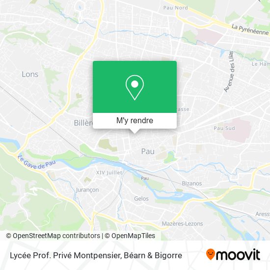 Lycée Prof. Privé Montpensier plan
