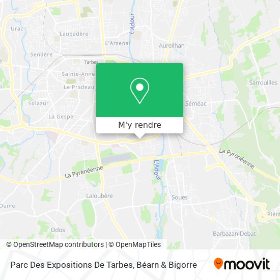 Parc Des Expositions De Tarbes plan