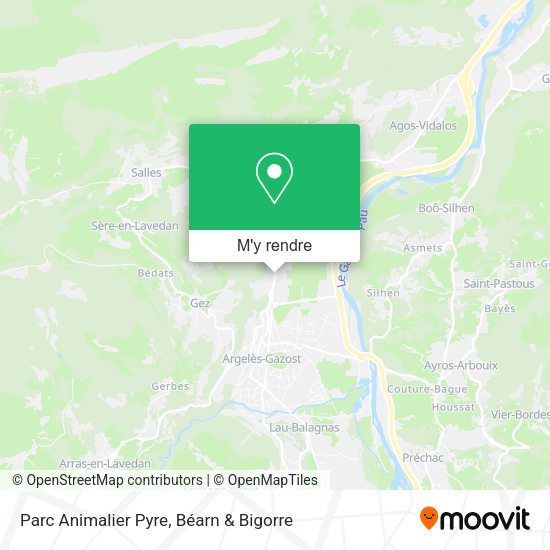 Parc Animalier Pyre plan