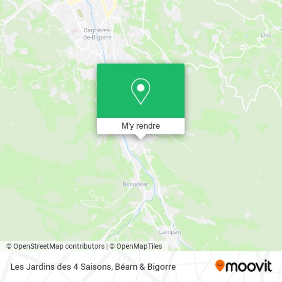 Les Jardins des 4 Saisons plan