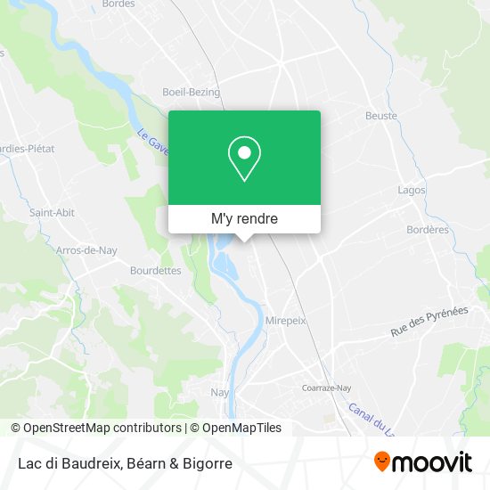 Lac di Baudreix plan