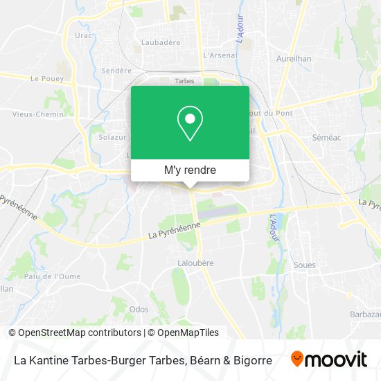 La Kantine Tarbes-Burger Tarbes plan