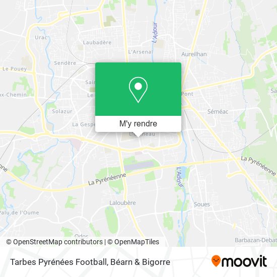 Tarbes Pyrénées Football plan