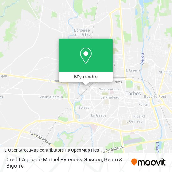 Credit Agricole Mutuel Pyrénées Gascog plan
