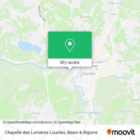 Chapelle des Lumières Lourdes plan