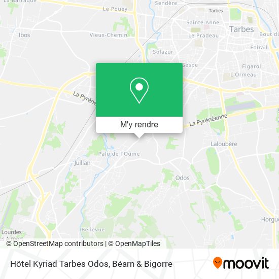 Hôtel Kyriad Tarbes Odos plan