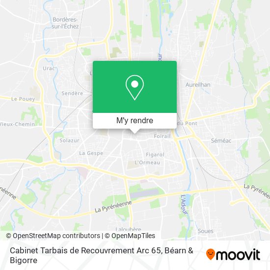 Cabinet Tarbais de Recouvrement Arc 65 plan