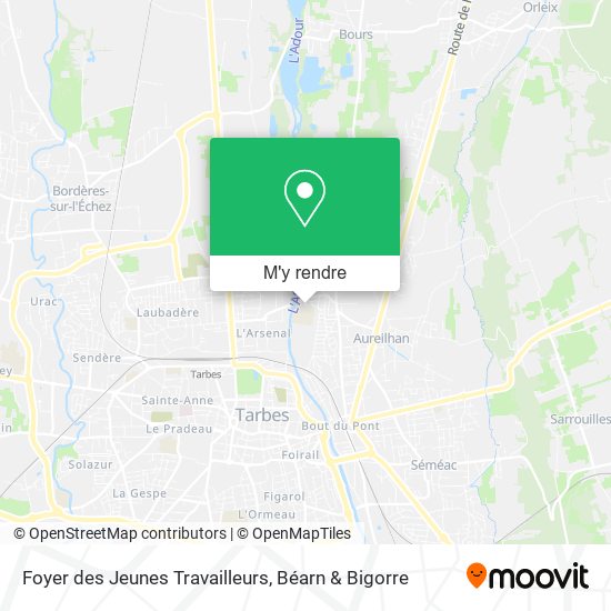Foyer des Jeunes Travailleurs plan