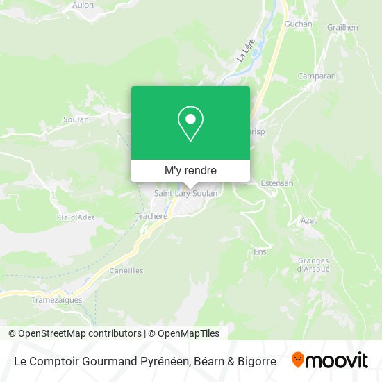 Le Comptoir Gourmand Pyrénéen plan
