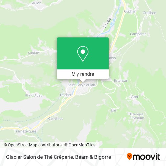Glacier Salon de Thé Crêperie plan