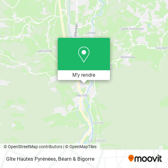 Gîte Hautes Pyrénées plan