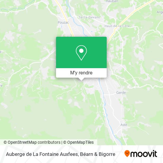 Auberge de La Fontaine Auxfees plan