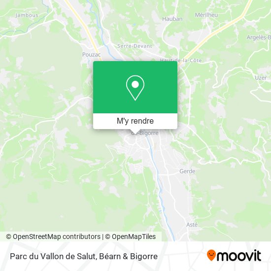 Parc du Vallon de Salut plan