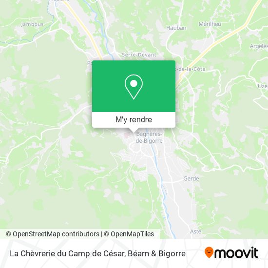 La Chèvrerie du Camp de César plan