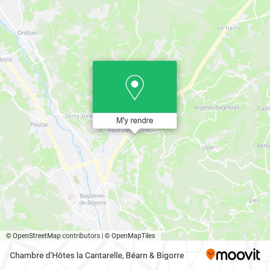 Chambre d'Hôtes la Cantarelle plan
