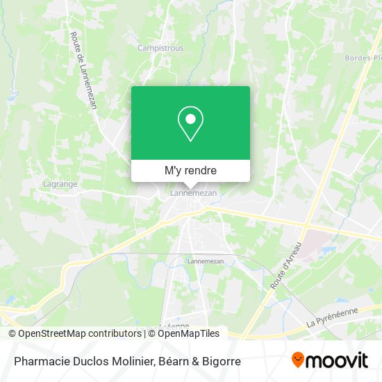 Pharmacie Duclos Molinier plan