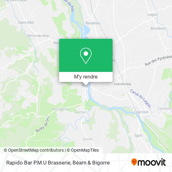 Rapido Bar P.M.U Brasserie plan