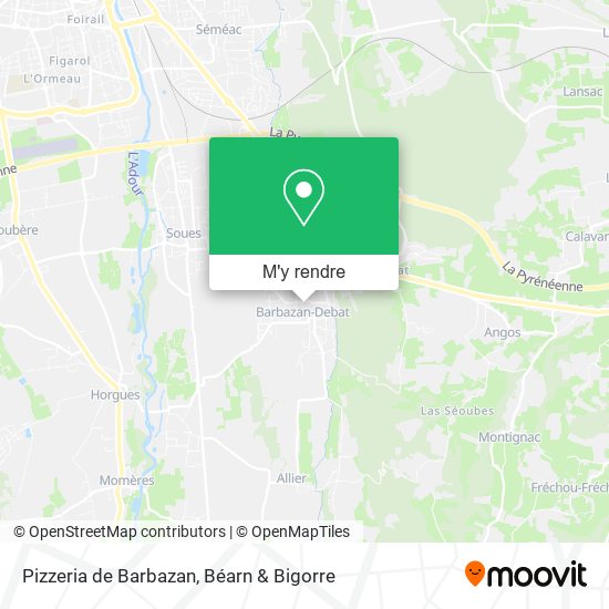 Pizzeria de Barbazan plan