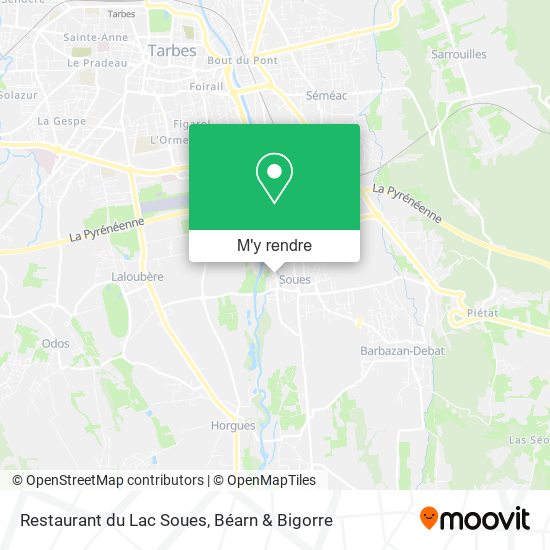 Restaurant du Lac Soues plan