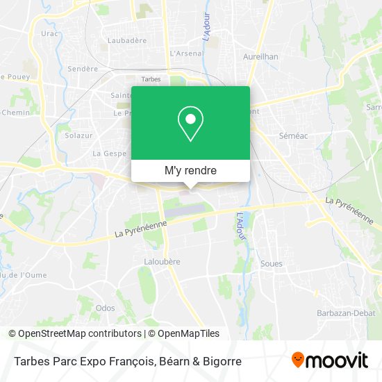 Tarbes Parc Expo François plan