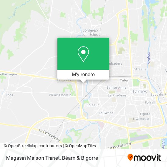 Magasin Maison Thiriet plan