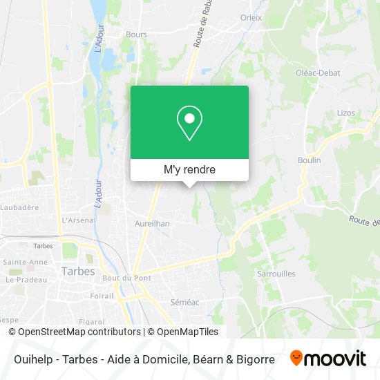Ouihelp - Tarbes - Aide à Domicile plan