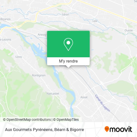 Aux Gourmets Pyrénéens plan