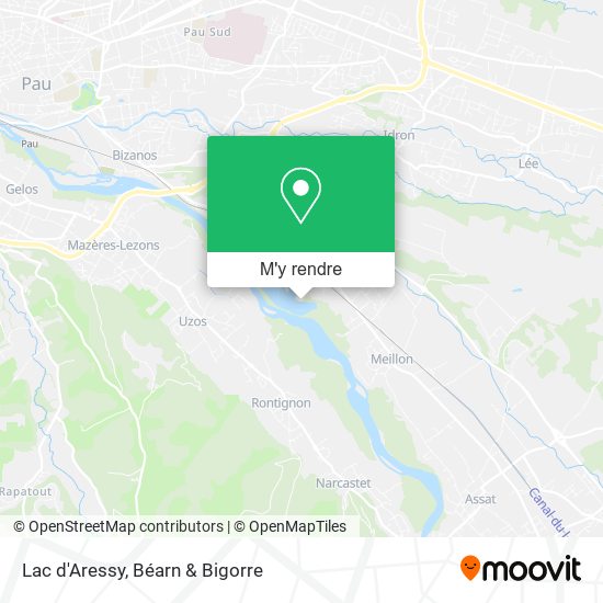 Lac d'Aressy plan