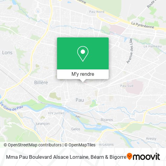 Mma Pau Boulevard Alsace Lorraine plan