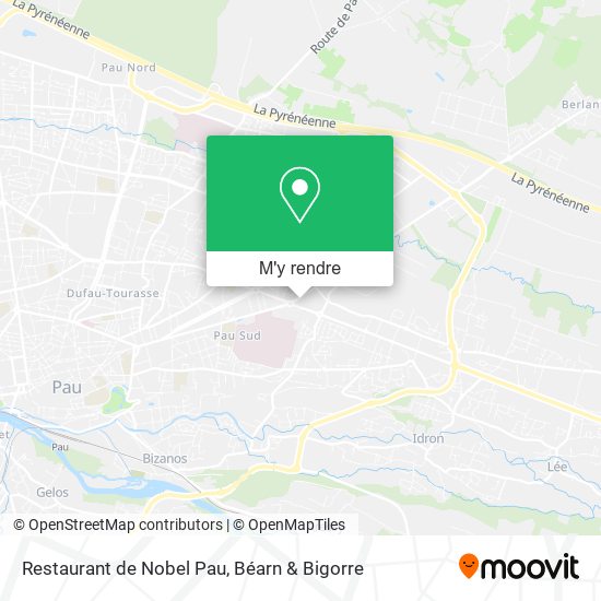 Restaurant de Nobel Pau plan