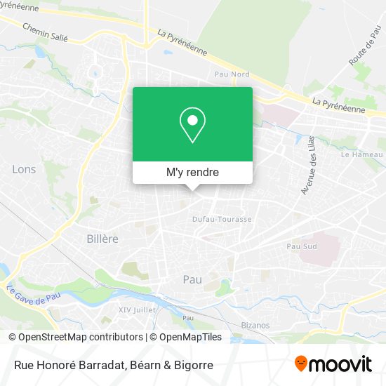 Rue Honoré Barradat plan