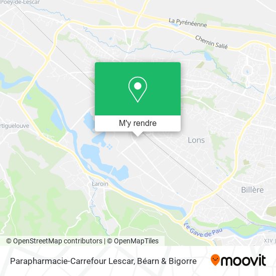 Parapharmacie-Carrefour Lescar plan
