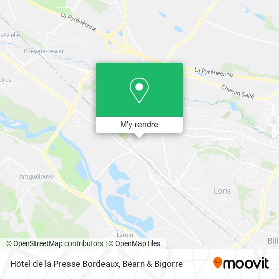Hôtel de la Presse Bordeaux plan