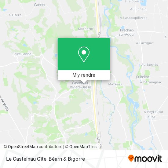 Le Castelnau Gîte plan