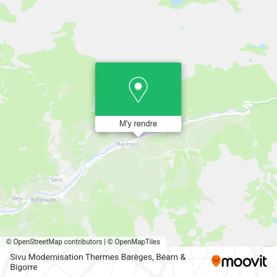 Sivu Modernisation Thermes Barèges plan