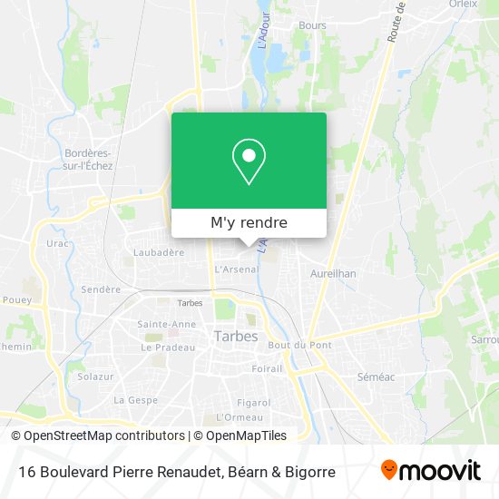 16 Boulevard Pierre Renaudet plan