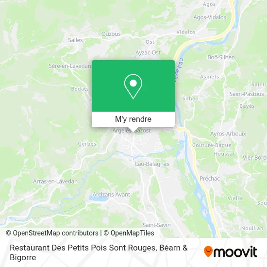 Restaurant Des Petits Pois Sont Rouges plan