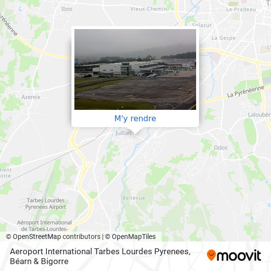 Aeroport International Tarbes Lourdes Pyrenees plan