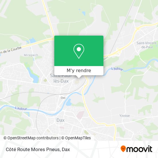 Côté Route Mores Pneus plan