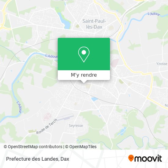 Prefecture des Landes plan