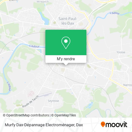 Murfy Dax-Dépannage Electroménager plan