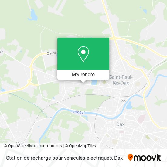Station de recharge pour véhicules électriques plan