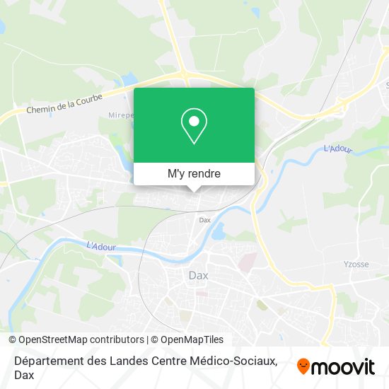 Département des Landes Centre Médico-Sociaux plan