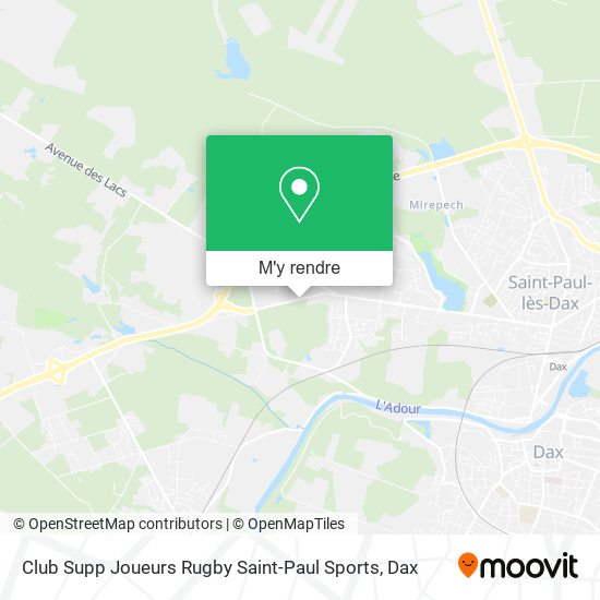 Club Supp Joueurs Rugby Saint-Paul Sports plan