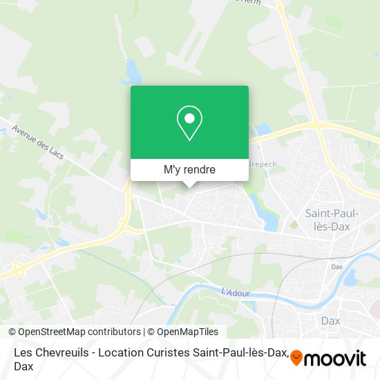 Les Chevreuils - Location Curistes Saint-Paul-lès-Dax plan