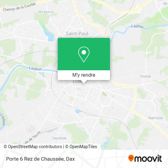 Porte 6 Rez de Chaussée plan