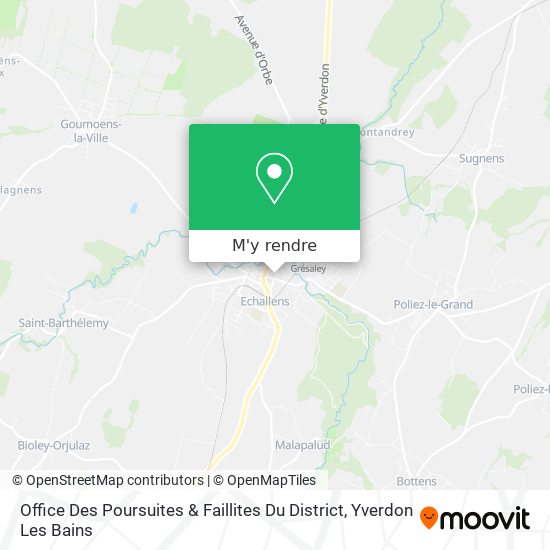 Comment aller à Office Des Poursuites & Faillites Du District à Vaud en  Bus, Train ou Métro ?