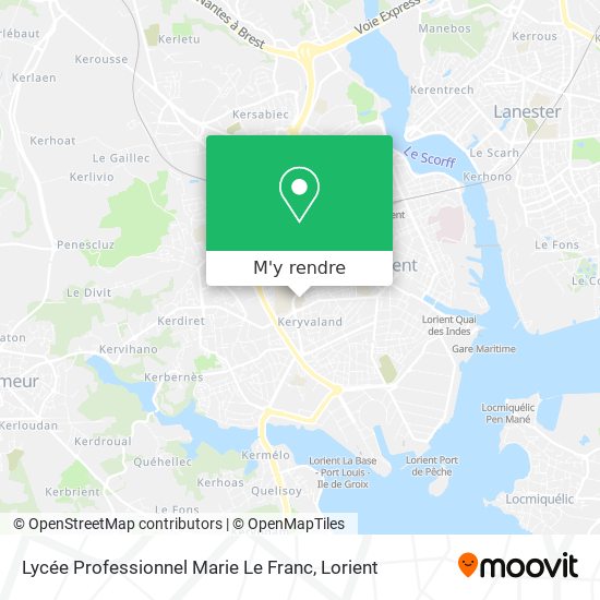 Lycée Professionnel Marie Le Franc plan