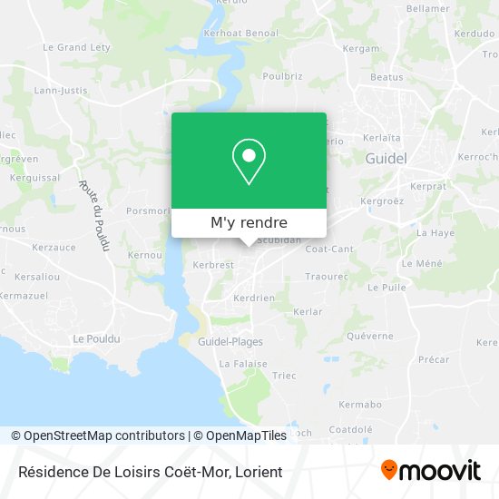 Résidence De Loisirs Coët-Mor plan